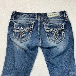 Rock Revival Capri Luz Embroidered Jeans Women's Size 30